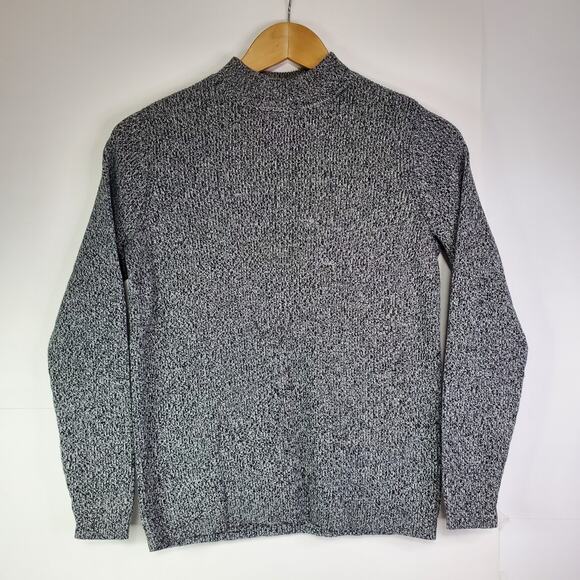 Karen Scott Womens Size PM Mock Neck Gray Sweater in Luxsoft - Picture 9 of 9